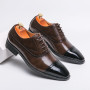Business Dress Shoes For Men Plus Size 38-46 Derby Footwear Formal Fashion Patchwork Oxfords