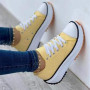 Women Pattern Canvas Sneakers Casual Shoes Sneakers Shoes Flat Lace-Up