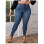 Skinny Jeans For Women High Waist Stretch Denim Trousers Pencil Pants Casual Comfort Trousers Oversize