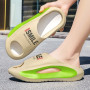 Women's Men Thick Sole Platform Slippers EVA Simple and Versatile Casual Beach Shoes