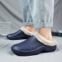 Men Women Cotton slippers Couple Concise Indoor Home Cotton Shoes Casual Fluff Slides Plush slippers