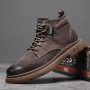 Men Shoes Genuine Leather Ankle Boots High Tops Leather Casual Shoes
