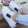 Women Solid Color Lace-Up Sneakers Vulcanized Shoes Comfort Casual Flats Shoes