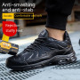 New Protective Shoes Work Sneakers Air Cushion Safety Shoes Men Anti-smash Anti-puncture Lightweight Comfortable Men Shoes