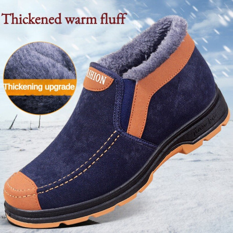 Men's Cotton Shoes Fashion Shoes Plush Thickened Comfortable Walking Shoes