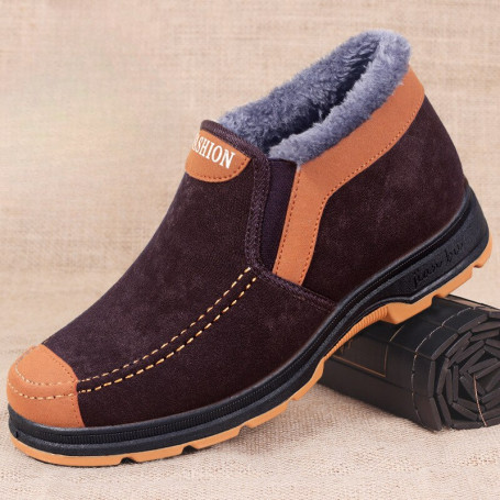 Men's Cotton Shoes Fashion Shoes Plush Thickened Comfortable Walking Shoes