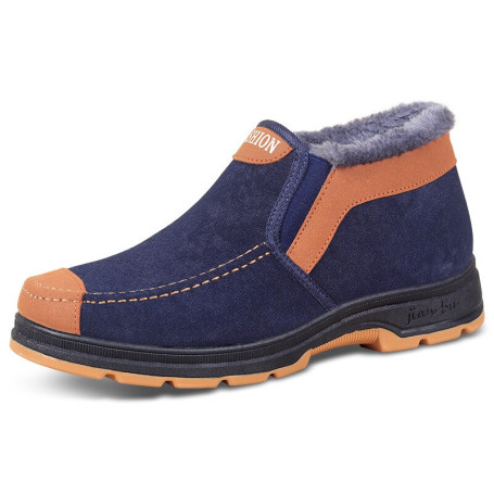 Men's Cotton Shoes Fashion Shoes Plush Thickened Comfortable Walking Shoes