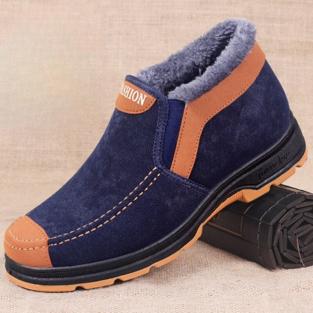 Men's Cotton Shoes Fashion Shoes Plush Thickened Comfortable Walking Shoes