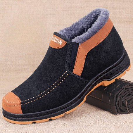Men's Cotton Shoes Fashion Shoes Plush Thickened Comfortable Walking Shoes
