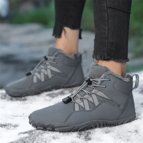 Men Women Keep Warm Cotton Shoes Outdoor Hiking Shoes Plush Warm High Ankle Boots Big Size 47