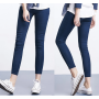 Women Jeans Casual High Waist Pant Slim Stretch Cotton Denim Trousers