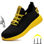 Indestructible Safety Shoes Men Work Shoes Steel Toe Shoes Anti-Puncture Safety Shoes Work Breathable Sneakers Industrial Shoes