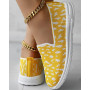 Women's Breathable Casual Slip-on Shoes Sport Mesh Leopard Ladies Vulcanized Shoe Flats Sneakers