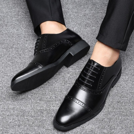 Designer Leather Italy Pointed Toe Oxford Luxury for Men Sneakers Footwear Casual Shoes
