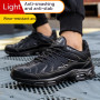 New Air Cushion Safety Shoes Men Anti-smash Anti-puncture Protective Shoes Work Sneakers Lightweight Comfortable Men Shoes