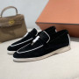 Designer Luxury Brand High Quality Casual Loafers Shoes Women Suede Leather Flat Walking Moccasins
