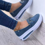 Women Round Toe Luxury Platform Loafer Shoes Casual Shoes