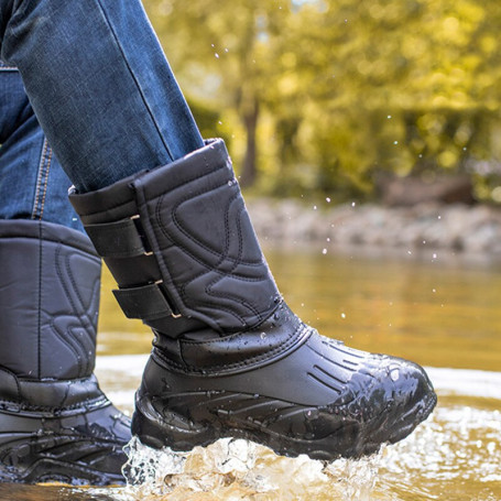 Men Boots Waterproof Outdoor Activities Anti-slip Warm Plush Shoes Skid Bottom Boots