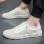 Men's Breathable Sneakers Casual Loafers Lightweight Round Head Solid Non-slip Flats