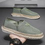 Men Fisherman Shoes New Casual Sneakers Trend Canvas Driving Slip-On