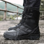 Men Tactical Breathable Light Army Boots With Side Zipper Outdoor Camping