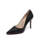 Women High Heels Pumps New Pointed Thin Heels Slip-on Shoes