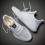 Men Sneaker Mesh Breathable Solid Color Lace Up Non Slip Vulcanized Shoes