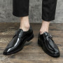 Men Dress Shoes Plus Size 38-48 Elegant Split Leather Shoes Formal Social Shoes Oxfords High Quality