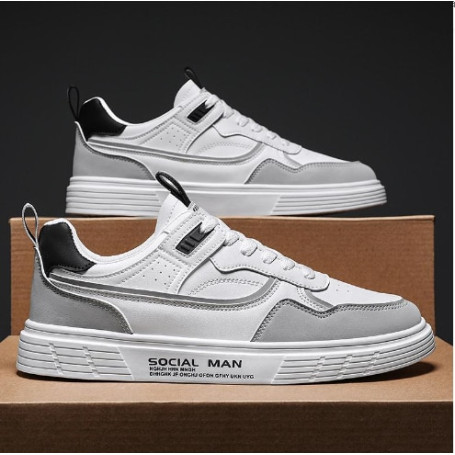 Men Casual Sneakers Light Shoes Vulcanize Shoes Breathable All-match Shoes Flats Lace-up Shoes