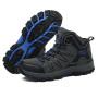 Men Women Hiker Shoes Breathable Couple Lace-up Platform Shoes Outdoor Round Toe Climbing Sneakers
