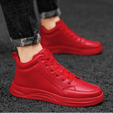 Men Casual Sneakers Fashion High top Shoes Big Size 46 Hip Hop Streetwear Platform Footwear