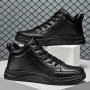 Men Casual Sneakers Fashion High top Shoes Big Size 46 Hip Hop Streetwear Platform Footwear