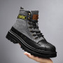 Men Ankle Boots Male Dress Sneakers Anti Skip Shoes Height Increased Western Oxfords