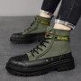 Men Ankle Boots Male Dress Sneakers Anti Skip Shoes Height Increased Western Oxfords