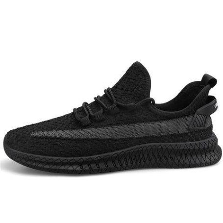 Men Lace Up Flat Shoes Mesh Vulcanize Fashion Breathable Sneakers