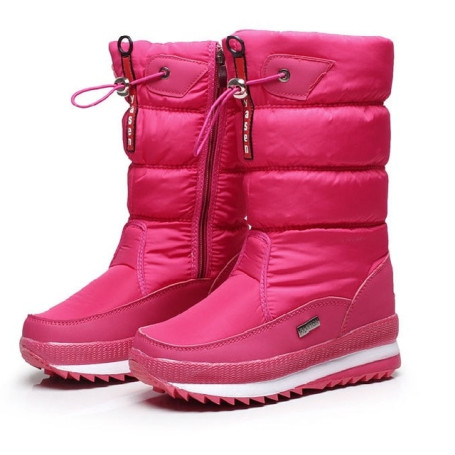 Women Platform Boots Thick Plush Waterproof Non-slip