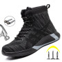 Men Indestructible Boots Puncture-proof Safety Sneakers Lightweight Security Work Shoes