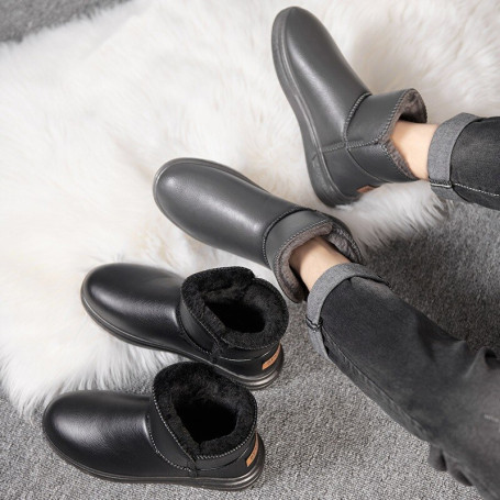 Women Boots Zipper Platform Plus Size Ladies Shoes Waterproof Ankle Boots