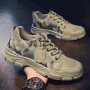 Camouflage Men Platform Desert Military Boots Outdoor Low-top Shoes