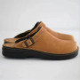 British Style Leather Mules Classic Thick Bottom Slipper Men Square Toe Sandal Non-slip Flat Travel Beach Shoes Large Size 38-48