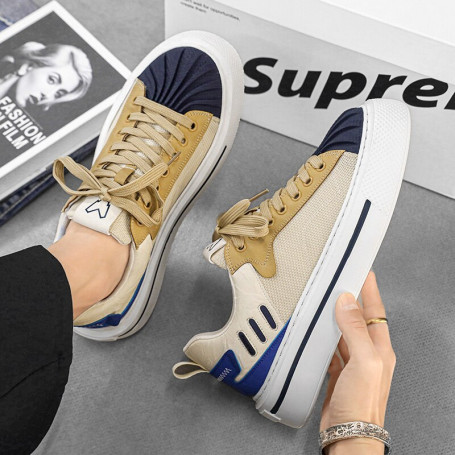 Men Sneakers Fashion Casual Shell Toe Flat Shoes Increase Designer Platform