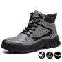 High Top Men Boots Indestructible Shoes Safety Boots Steel Toe Shoes Anti-smash Anti-puncture Work Shoes