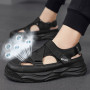 Elegant and versatile thick sole  comfortable and breathable  hollow casual men's sports sandals