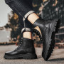 Men Military Tactical Boots Ankle Genuine Leather Boots