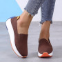 Large Size Foreign Trade Network Shoes Loafer Shoes New Flying Knitting Shoes Female Version Set Foot Shallow Mouth