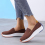 Large Size Foreign Trade Network Shoes Loafer Shoes New Flying Knitting Shoes Female Version Set Foot Shallow Mouth