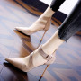 Women's High Heels Fashion Buckle Strap Office and Career Sexy Pointed Toe Heels Women