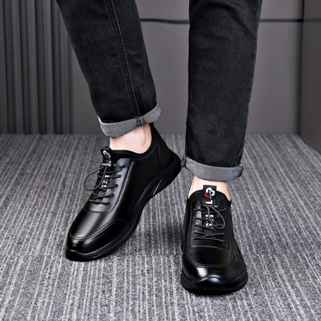 Men's Shoes Cow Leather Shoes Brand British Casual Shoes