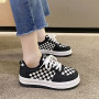 Women's Platform Sneakers Ins Trend Lattice Footwear Fashion New Canvas Sports Shoes