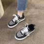 Women's Platform Sneakers Ins Trend Lattice Footwear Fashion New Canvas Sports Shoes